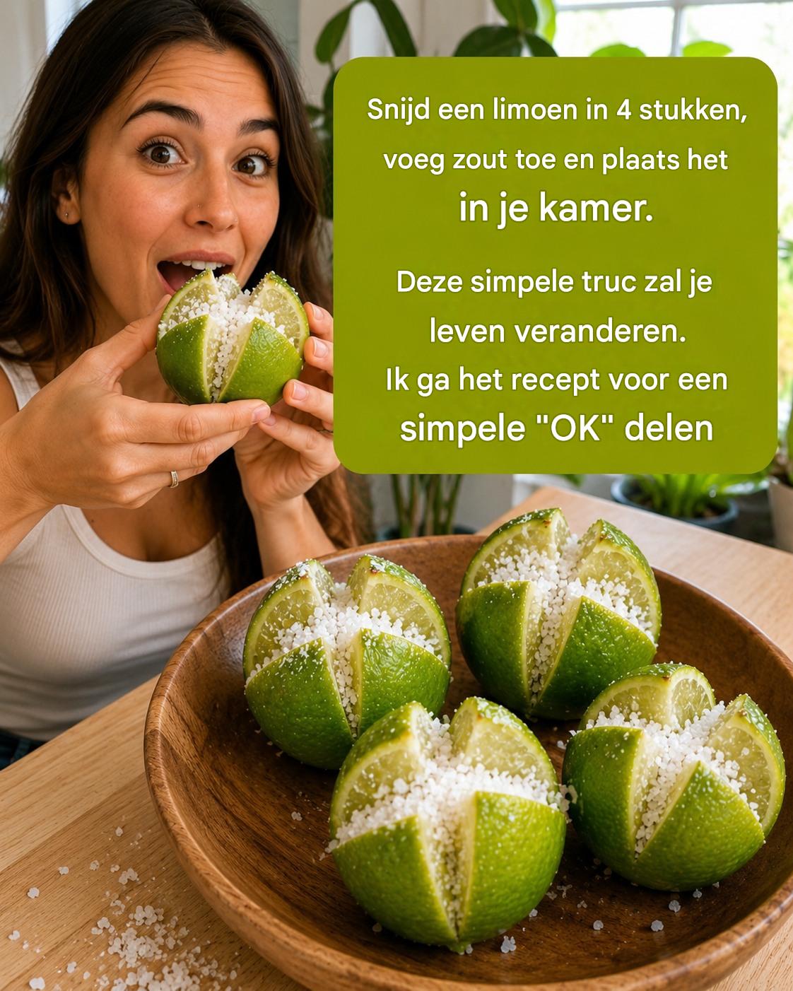 Citroen + zout in de kamer? 🍋 Een simpele truc die veel mensen verrast.