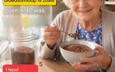 Senioren, probeer deze eenvoudige gewoonte voor het slapengaan met lijnzaad voor meer comfort gedurende de dag.