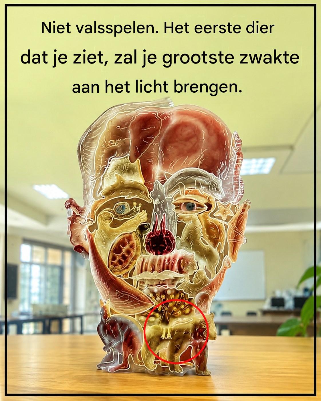Dat had ik niet verwacht: de virale afbeelding van een dierenschedel die verrassende waarheden over jezelf onthult
