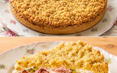 SBRICIOLATA SALATA SUPER SAPORITA! Il suo ripieno di mortadella, ricotta e pistacchio ti conquista al primo morso!😍 Prepararla è semplicissimo e farai un figurone, la ricetta👇