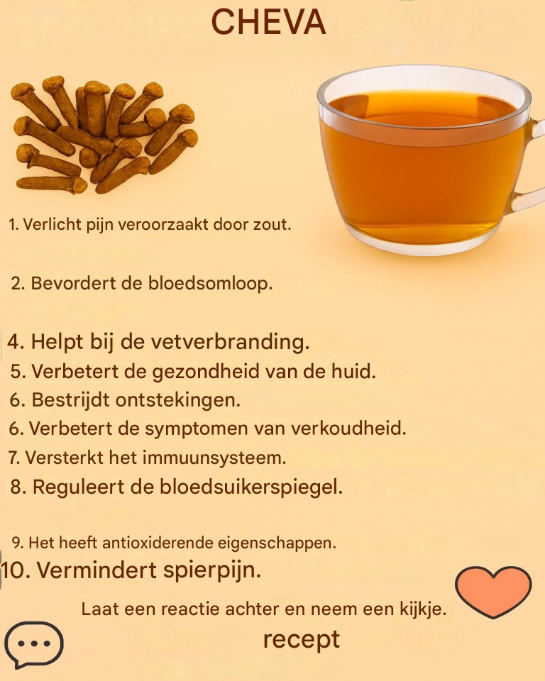 Kruidnagelthee, de thee die duizenden Mexicaanse vrouwen drinken om zich als herboren te voelen!