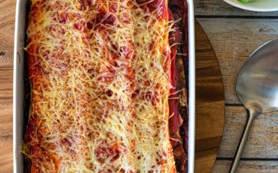 Auberginelasagne met rundvlees