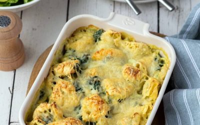 Spinazie tortellini gratin