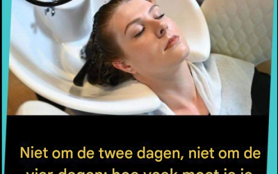 Niet om de twee dagen, niet om de vier dagen: hoe vaak moet je je haar wassen volgens een dermatoloog?
