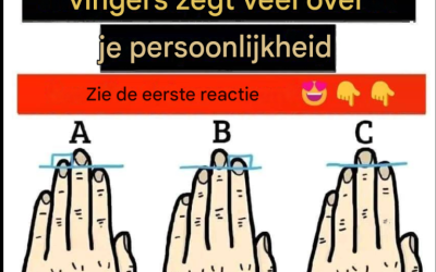 De lengte van je vingers zegt veel over je persoonlijkheid