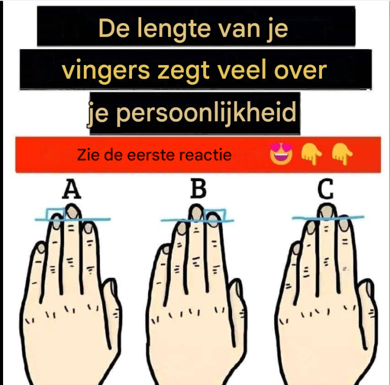 De lengte van je vingers zegt veel over je persoonlijkheid