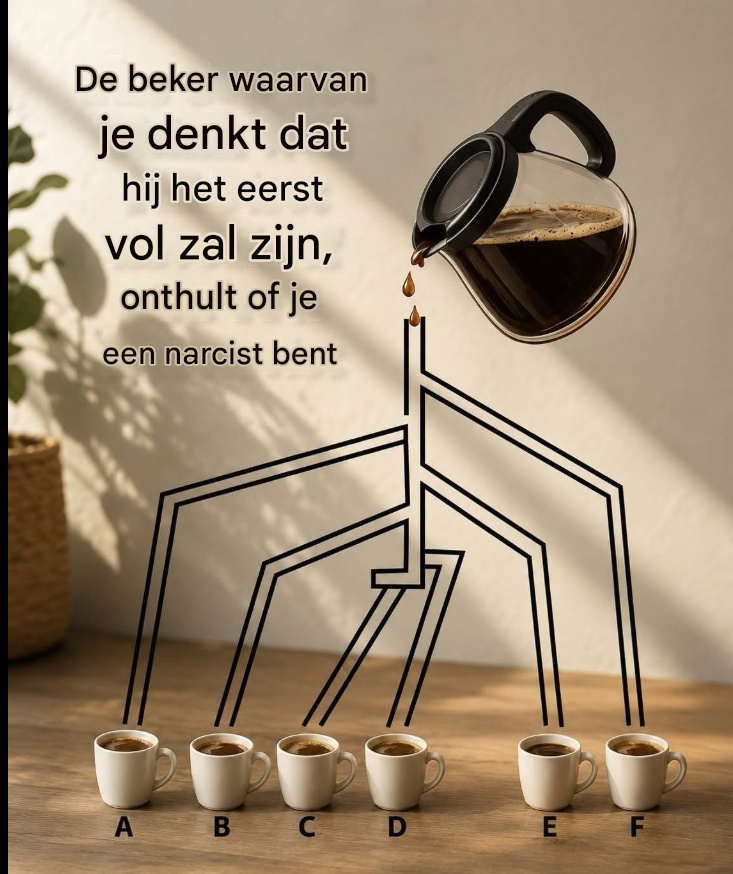 De beker waarvan je denkt dat hij als eerste volloopt, zegt misschien meer over je denkstijl dan je beseft
